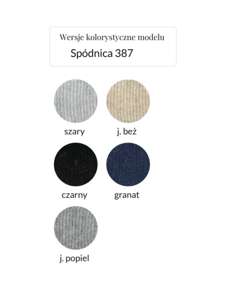 ALBO COLLECTION Spódnica 387 wełniana | swetry.com.pl