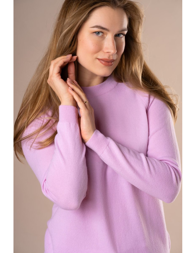SOFT KNIT Sweter ALICE z półgolfem merino i kaszmir | swetry.com.pl