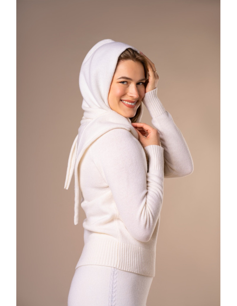 SOFT KNIT szal kaptur AMY