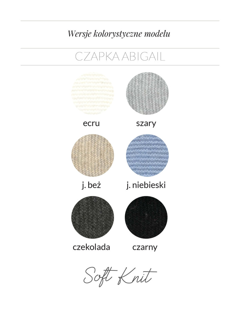 SOFT KNIT Czapka Abigail