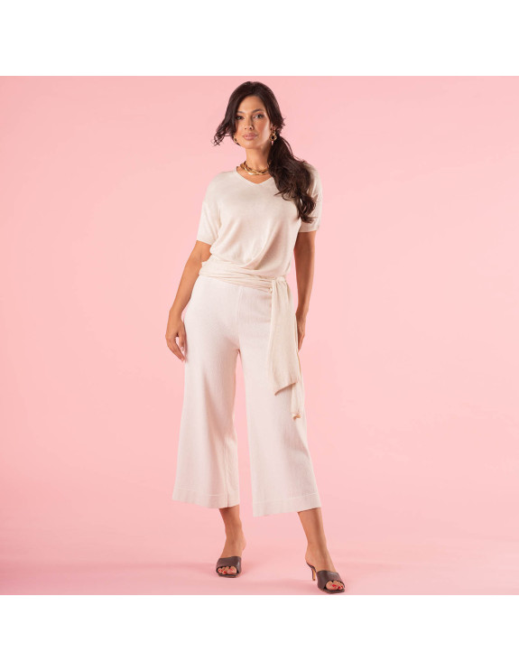 SOFT KNIT SPODNIE CULOTTE...