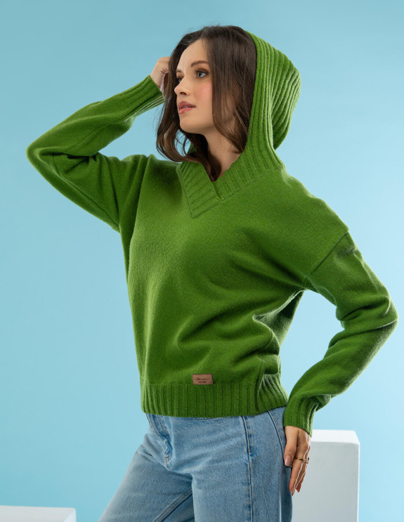 SOFT KNIT Sweter ROSIE z kapturem | swetry.com.pl