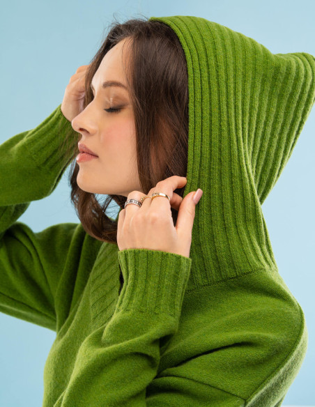 SOFT KNIT Sweter ROSIE z kapturem | swetry.com.pl