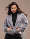 SOFT KNIT Kardigan ALDONA z kieszeniami | swetry.com.pl