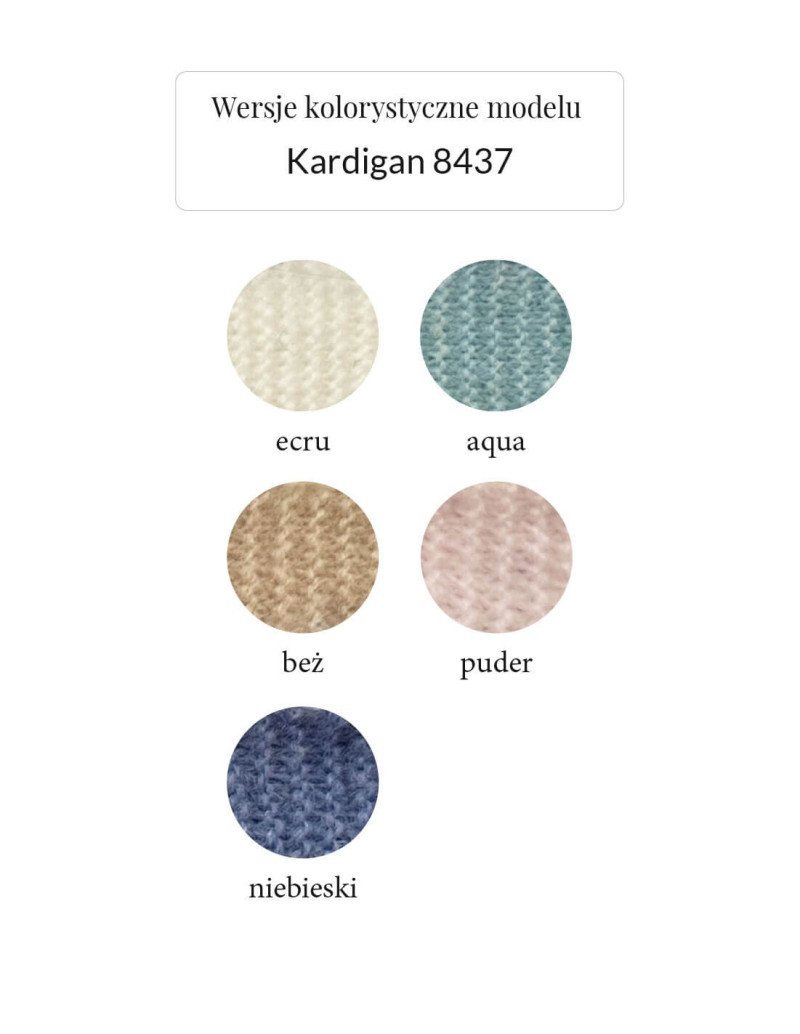 IMMAGINE Kardigan 8437 zapinany na guziki | swetry.com.pl