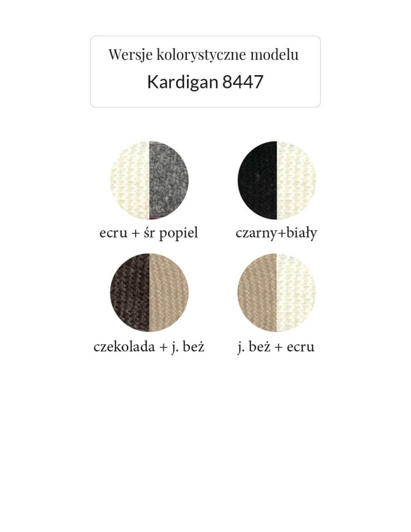 IMMAGINE Sweter 8447 z żakardowym wzorem | swetry.com.pl