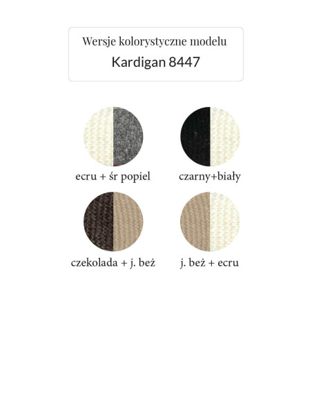 IMMAGINE Sweter 8447 z żakardowym wzorem | swetry.com.pl