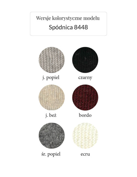 IMMAGINE Spódnica 8448 plisowana z wełny | swetry.com.pl