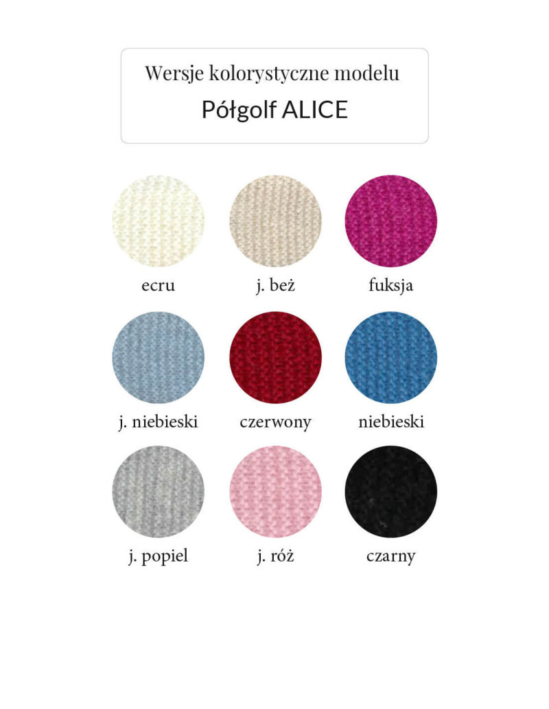 SOFT KNIT Sweter ALICE z półgolfem merino i kaszmir | swetry.com.pl